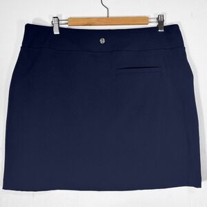 Lilly Pulitzer UPF 50+ Luxletic 17" Navy Blue Monica Skort Womens 16 Golf Tennis